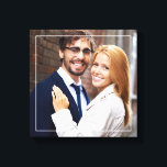 Impressão Em Tela Foto de Monograma Moderno<br><div class="desc">canvas de fotos sangradas do cheio com uma elegante estrutura fina e um monograma de 3 letras. Personalize-o com sua data de casamento, nome de família ou qualquer texto de sua escolha para uma bela e única obra de arte de parede.</div>