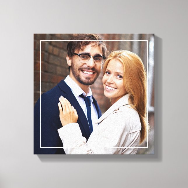 Impressão Em Tela Foto de Monograma Moderno (Frente)