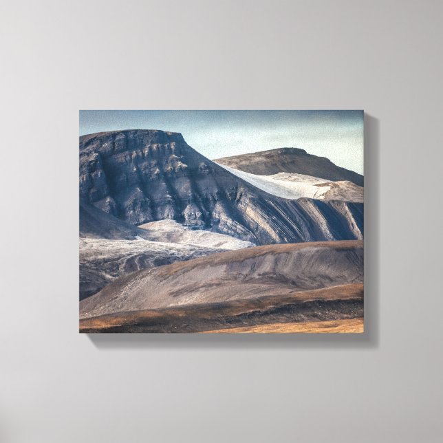 Impressão Em Tela Foto de Paisagem de Spitsbergen (Frente)