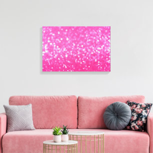 Impressão Em Tela Foto de Textura Vibrante Brilho Rosa Quente