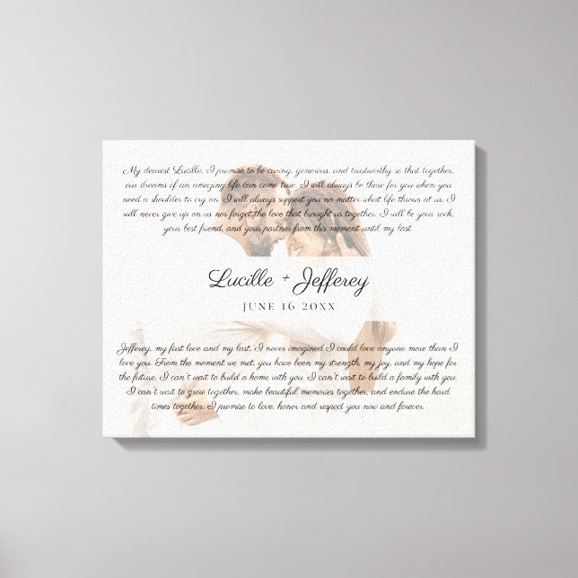 Impressão Em Tela Foto do Aniversário de Arte de Vow (Frente)