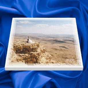 Impressão Em Tela Foto do Aniversário de Casamento Minimalista Mode