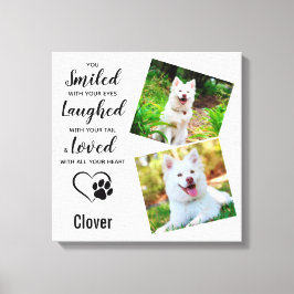 Impressão Em Tela Foto do Cão Memorial Pet Dog