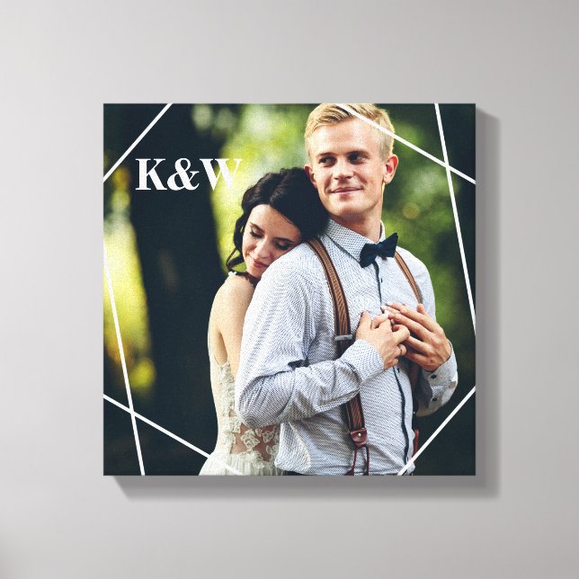 Impressão Em Tela Foto do Monograma da Trendy (Frente)