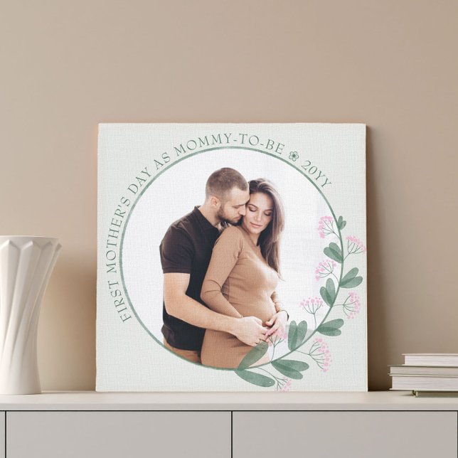 Impressão Em Tela Foto do primeiro Dia de as mães Wildflower Frame (Criador carregado)