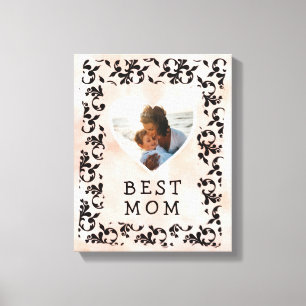 Impressão Em Tela Foto em Heart Rococo Watercolor Day