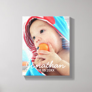 Impressão Em Tela Foto feita sob encomenda com nome e data