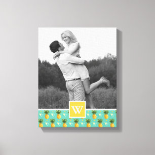 Impressão Em Tela Foto geométrica do teste padrão   do abacaxi com