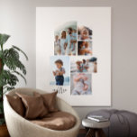 Impressão Em Tela Foto moderna mínima personalizada da família 5<br><div class="desc">Canvas moderna e simples da família personalizada com múltiplas 5 fotos de Natal para o presente de Natal. Design simples, elegante e elegante. Ideal para mãe, pai, irmã, irmão, marido, esposa, tia, tio, avó, avô, aniversário de avô, natal, aniversário de natal, aniversário, dia de as mães, dia de os pais....</div>