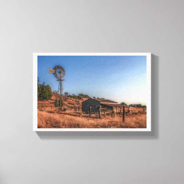 Impressão Em Tela Foto - O Antigo Moinho (Frente)