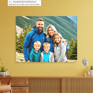 Impressão Em Tela Foto Personalizada 1 Família