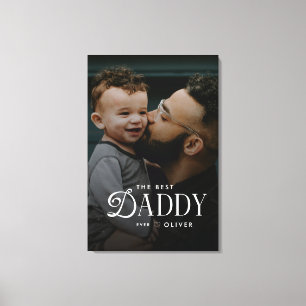 Impressão Em Tela Foto Personalizada da Tela do Melhor Papai Moderno