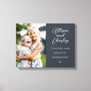Impressão Em Tela Foto personalizada de citação de irmãos