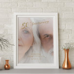 Impressão Em Tela Foto personalizada do Ouro Elegante 50º aniversári<br><div class="desc">Comemore um marco de amor com esta elegante Impressão Personalizada de Foto do Ouro 50º Aniversário. Apresentando um layout de foto de cheio com uma sofisticada tipografia de script de ouro, esta arte personalizada de muro é um eterno para casais que celebram 50 anos juntos. Personalize com sua própria foto,...</div>