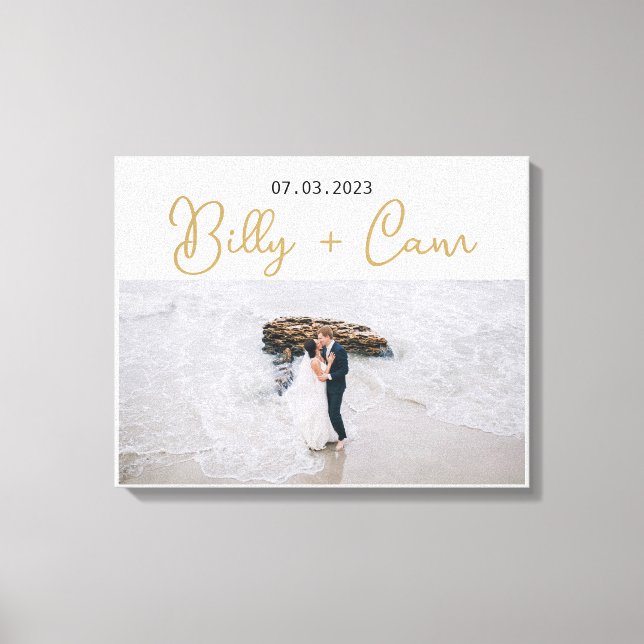 Impressão Em Tela Foto Personalizada Lembrar Este Momento Faux De Ca (Frente)