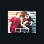 Impressão Em Tela Foto personalizada moderna<br><div class="desc">Personalize-o com sua data de casamento,  nome de família ou qualquer texto de sua escolha para uma bela e única obra de arte de parede.</div>