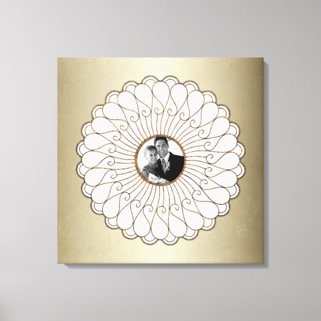 Impressão Em Tela Foto Personalizada Personalizada De Casamento Ou A (Frente)