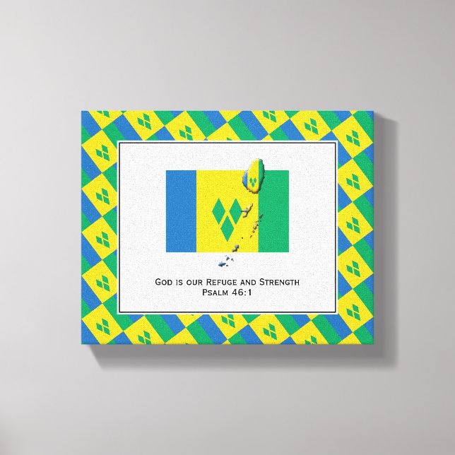 Impressão Em Tela Foto personalizável | Patriótico | PAVILHÃO DE RUA (Frente)