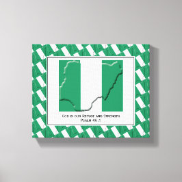 Impressão Em Tela Foto personalizável | Patriótico | PAVILHÃO NIGÉRI