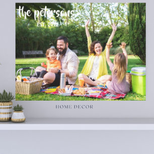 Impressão Em Tela Foto picnic personalizada da família personalizada