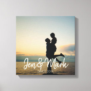 Impressão Em Tela Foto roubada. Tipografia de nome e ano.