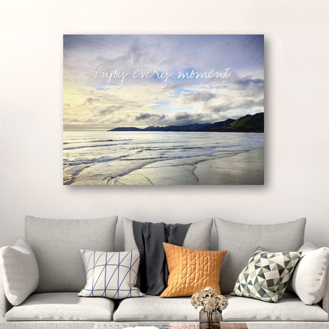 Impressão Em Tela Foto Roxo da Califórnia Desfrute a cada momento (Criador carregado)