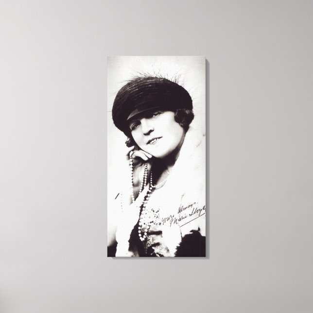 Impressão Em Tela Fotografia assinada de Marie Lloyd (Frente)