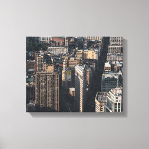 Impressão Em Tela fotografia da cidade com vista a aves
