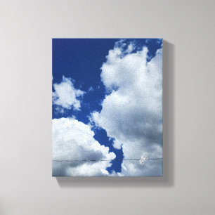 Impressão Em Tela Fotografia da Linha do Céu Céu Azul Nuvem