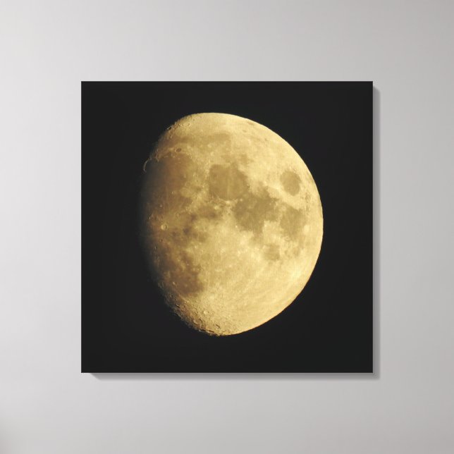 Impressão Em Tela Fotografia da Lua, Fase da Lua, Fechar, Imagem (Frente)