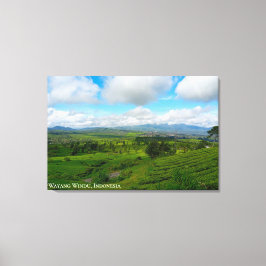Impressão Em Tela Fotografia da Paisagem da Plantação de Chá Mountai