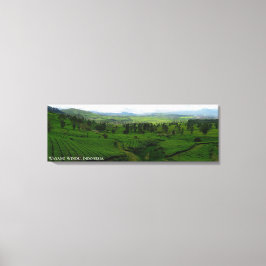 Impressão Em Tela Fotografia da Paisagem da Plantação de Chá Mountai