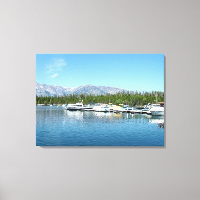 Impressão Em Tela Fotografia da paisagem do Grand Teton National Par (Frente)