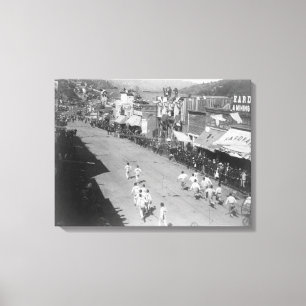 Impressão Em Tela Fotografia da raça da equipe da mangueira do