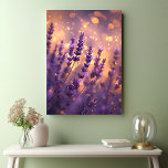 Impressão Em Tela Fotografia das luzes noturnas de lavanda<br><div class="desc">Torne a sua sala ainda mais bonita com esta canvas adorável mostrando uma planta de lavanda à noite com luzes de ouro no fundo. Ele adiciona um toque de beleza e elegância ao seu espaço.</div>