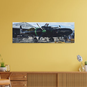 Impressão Em Tela Fotografia de avião de guerra de caça vintage Airs