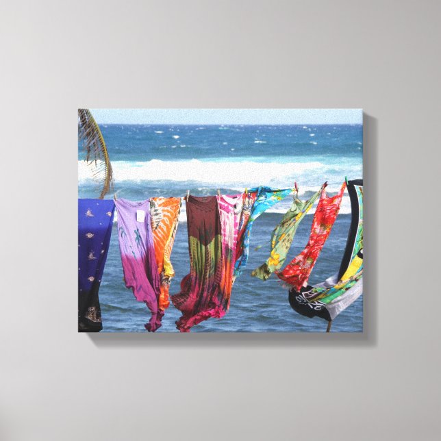 Impressão Em Tela Fotografia de Barbados, Praia, Oceano, Caribe (Frente)