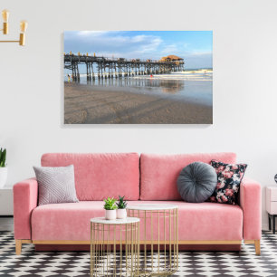 Impressão Em Tela Fotografia de Ccoa Beach Pier Florida