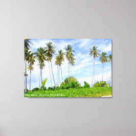 Impressão Em Tela Fotografia de Viagem da Paisagem da Ilha da Palmei
