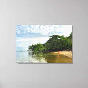 Impressão Em Tela Fotografia de Viagem de Paisagem de Praia Privada