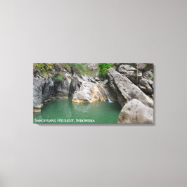 Impressão Em Tela Fotografia de Viagem Paisagem do Lago Verde Rochos