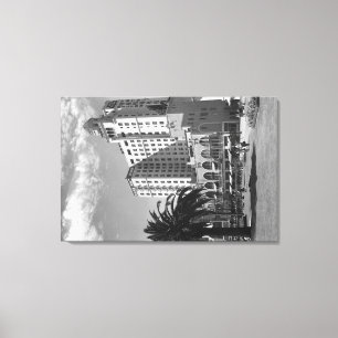 Impressão Em Tela Fotografia do hotel de Long Beach, Califórnia