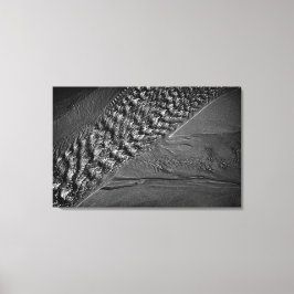 Impressão Em Tela Fotografia monocromática das ondulações