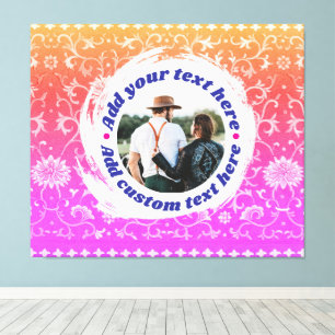 Impressão Em Tela Fotografia Personalizada-Imagem-Mensagem-Texto   T