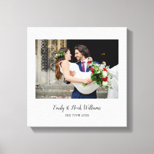 Impressão Em Tela Fotos de Casamento Simples e Elegantes