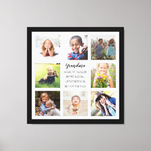 Impressão Em Tela Fotos personalizadas Vovó Citação de tela esten