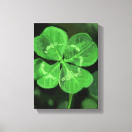 Impressão Em Tela Fourleaf Clover Painting - Still-Life Illustration