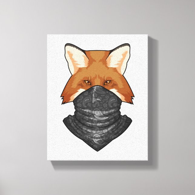 Impressão Em Tela Fox como Bandit com Kerhead (Frente)