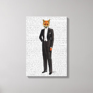 Impressão Em Tela Fox Em Cheio Noturno