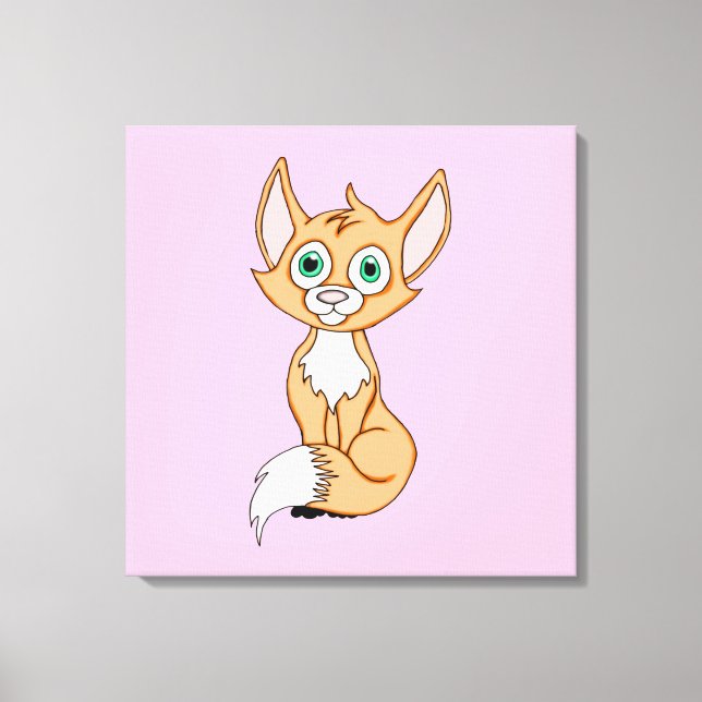 Impressão Em Tela Foxy Roxy 24 x 24 (Frente)